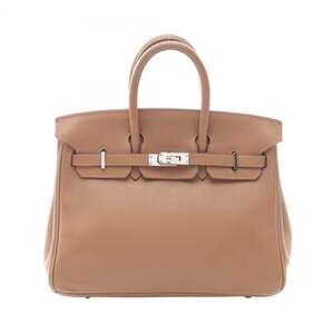 Hermes Birkin 25 Handbag, Leather, Calfskin (Cowhide), Veau Swift, Women's, B...